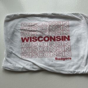 WISCONSIN tube top. University of Wisconsin Madison game day tube top